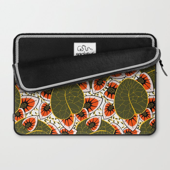 African leaves and flowers Laptop Sleeve Gallery Image 2