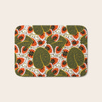 African leaves and flowers Bath Mat Gallery Image 1