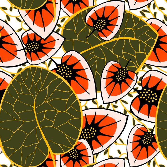 African leaves and flowers Coffee Mug Gallery Image 2