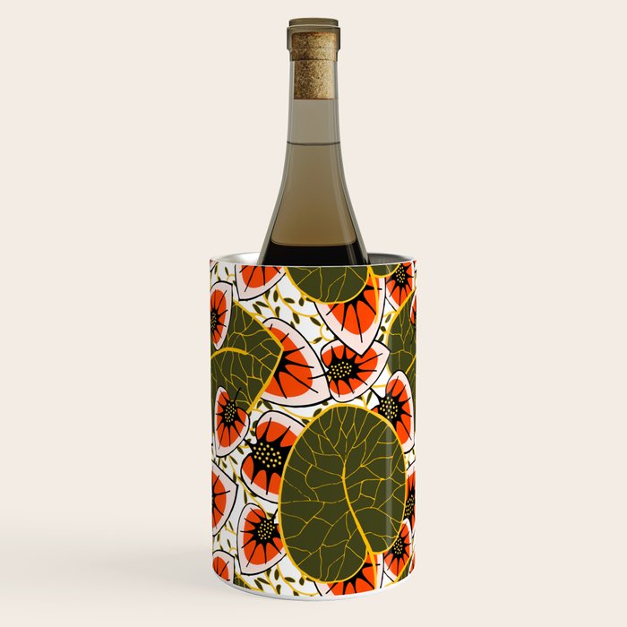 African leaves and flowers Wine Chiller Gallery Image 3