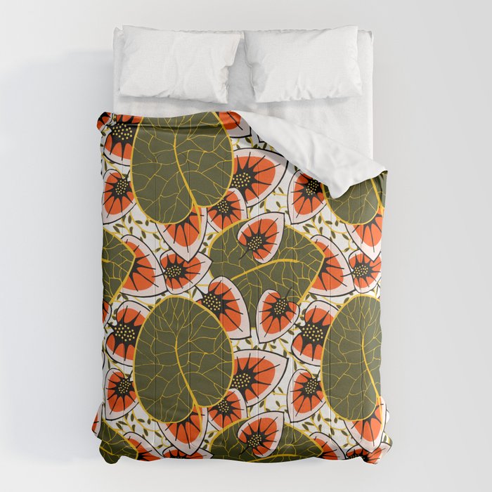 African leaves and flowers Comforter Gallery Image 6
