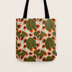 African leaves and flowers Tote Bag Gallery Image 1