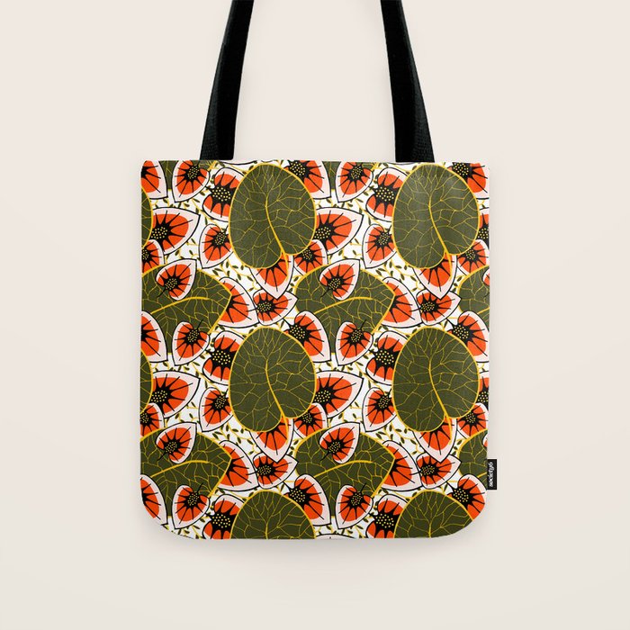 African leaves and flowers Tote Bag Gallery Image 1