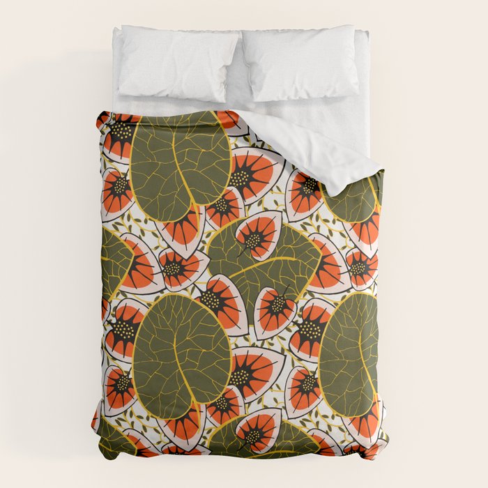 African leaves and flowers Duvet Cover Gallery Image 6