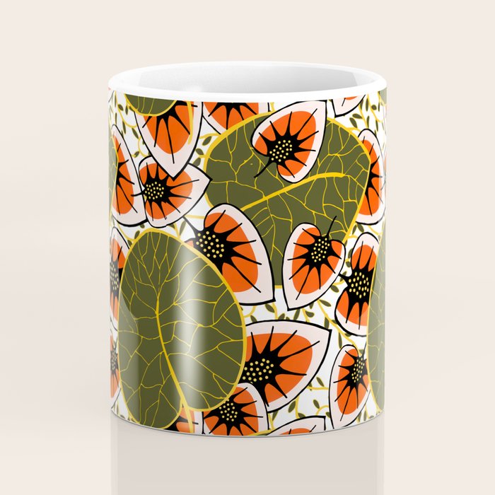 African leaves and flowers Coffee Mug Gallery Image 4