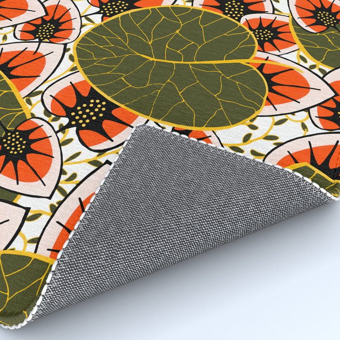 African leaves and flowers Rug Gallery Image 4