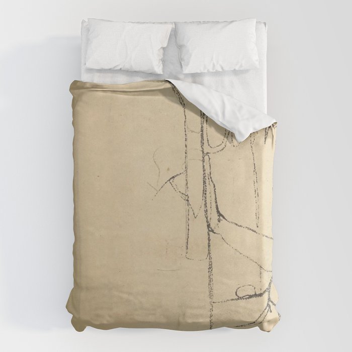 Egon Schiele - Portrait Of A Woman 1910 Duvet Cover Gallery Image 1
