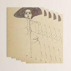 Egon Schiele - Portrait Of A Woman 1910 Wrapping Paper Gallery Image 3