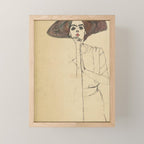 Egon Schiele - Portrait Of A Woman 1910 Mini Art Print Gallery Image 1