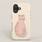 Orange cat iPhone Case Gallery Image 1