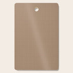 Cozy Amberlight Coffee Gingham Check Cutting Board Gallery Image 1