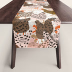 Favorite chickens brown Table Runner Gallery Image 1