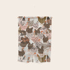 Favorite chickens brown Wall Hanging Gallery Image 1