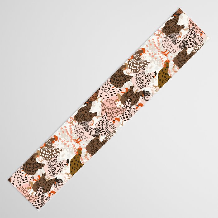 Favorite chickens brown Table Runner Gallery Image 3