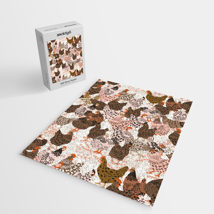 Favorite chickens brown Jigsaw Puzzle Gallery Image 2