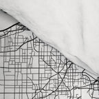 Ohio Minimal Street Map Comforter Gallery Image 4