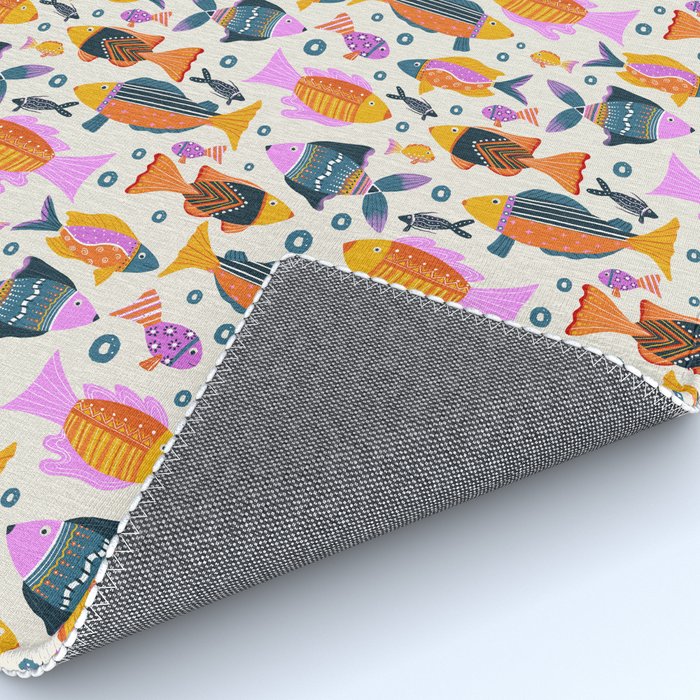 Crafty Maximalist Fish Parade Rug Gallery Image 4