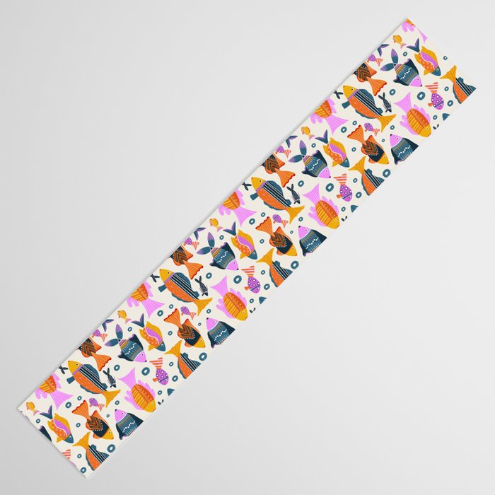Crafty Maximalist Fish Parade Table Runner Gallery Image 3