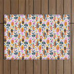 Crafty Maximalist Fish Parade Outdoor Rug Gallery Image 1