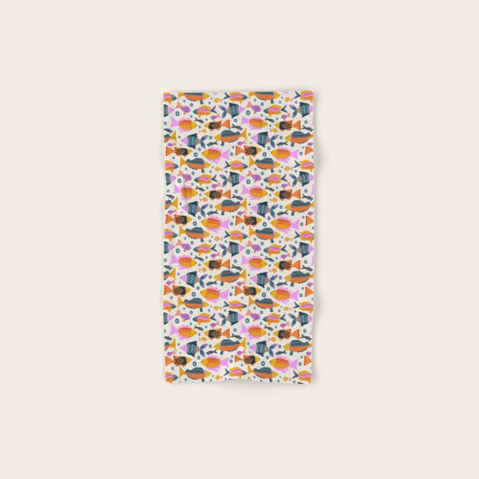 Crafty Maximalist Fish Parade Bath Towel Gallery Image 1