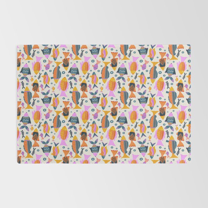 Crafty Maximalist Fish Parade Rug Gallery Image 2