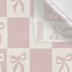 coquette bows in pink Wall Tapestry Gallery Image 3