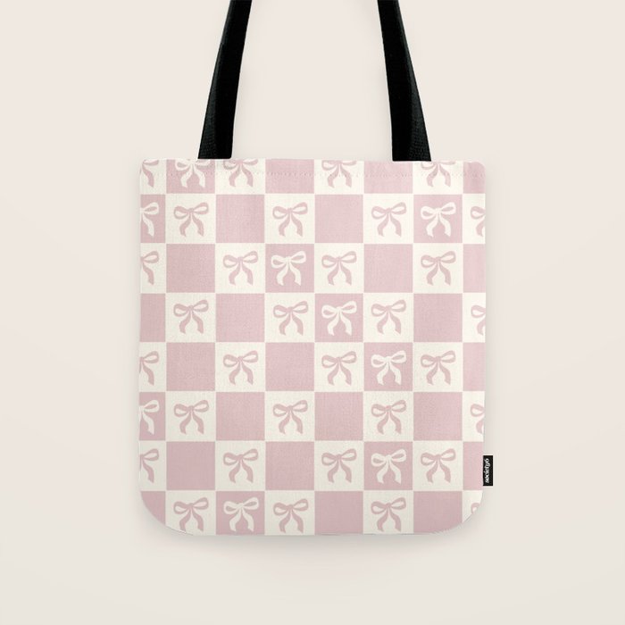 coquette bows in pink Tote Bag Gallery Image 1