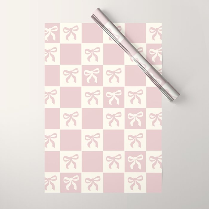 coquette bows in pink Wrapping Paper Gallery Image 1