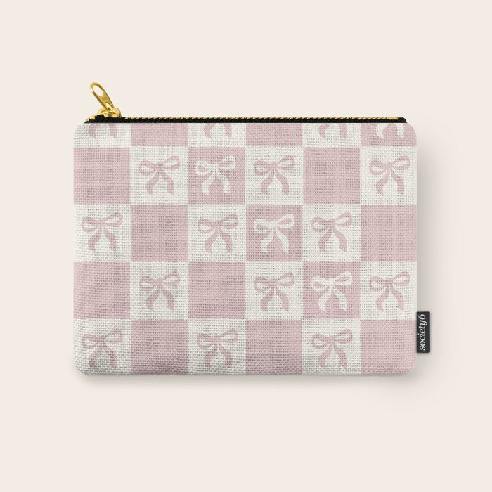 coquette bows in pink Carry All Pouch Gallery Image 1