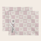 coquette bows in pink Placemat Gallery Image 1