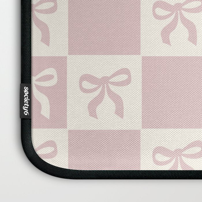 coquette bows in pink Laptop Sleeve Gallery Image 3