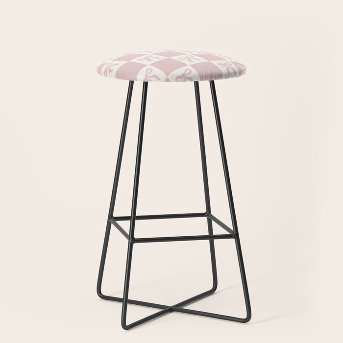 coquette bows in pink Stool Gallery Image 1