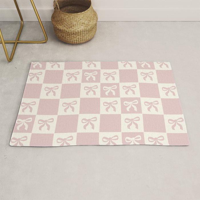 coquette bows in pink Rug Gallery Image 1