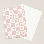 coquette bows in pink Stationery Card Gallery Image 2
