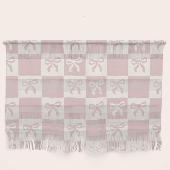 coquette bows in pink Wall Hanging Gallery Image 1
