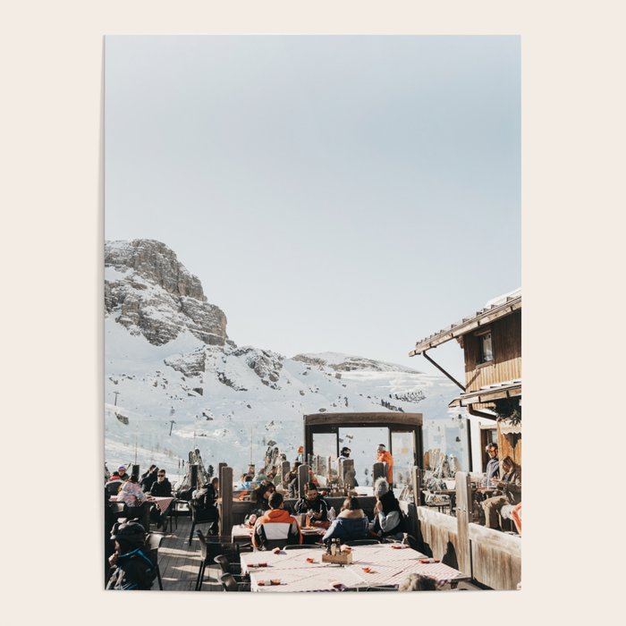 Dolomite Ski Resort | The definition of Mountaintop Après-ski definition | Norther Italy travel prints Poster Gallery Image 4