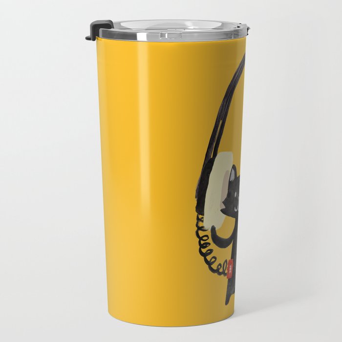I Love Huge Headphone Travel Mug Gallery Image 3