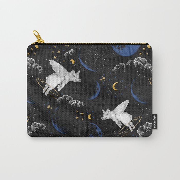 Celestial Pigs of the Night Sky A Carry All Pouch Gallery Image 1