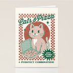 Cats and Pizza Stationery Card Gallery Image 2