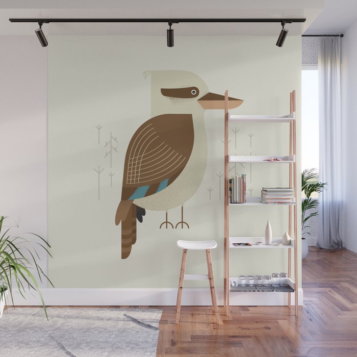 Laughing Kookaburra, Bird of Australia Wall Mural Gallery Image 1