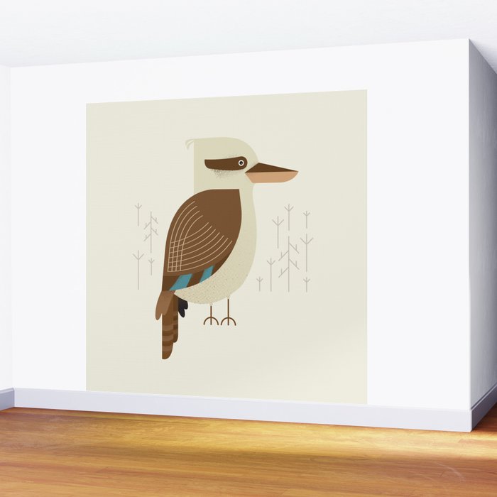 Laughing Kookaburra, Bird of Australia Wall Mural Gallery Image 2