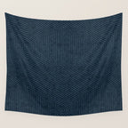boho hexagon stripes - navy Wall Tapestry Gallery Image 4