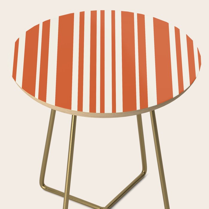 Classic Stripes XLVIII - Bright Retro Red Side Table Gallery Image 2