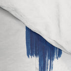 Indigo Abstract Brush Strokes | No. 6 Comforter Gallery Image 4