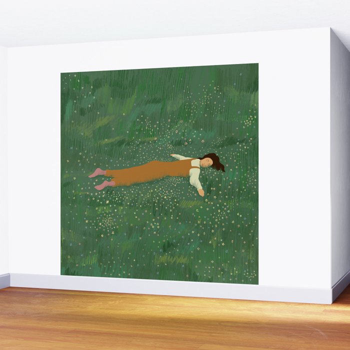 Lazy Naps in the Meadow  Wall Mural Gallery Image 2
