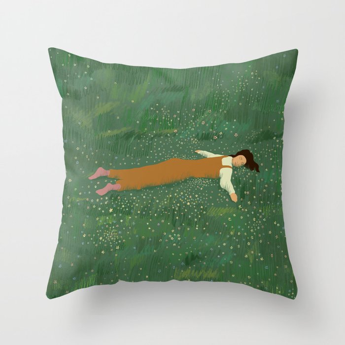 Lazy Naps in the Meadow  Throw Pillow Gallery Image 6