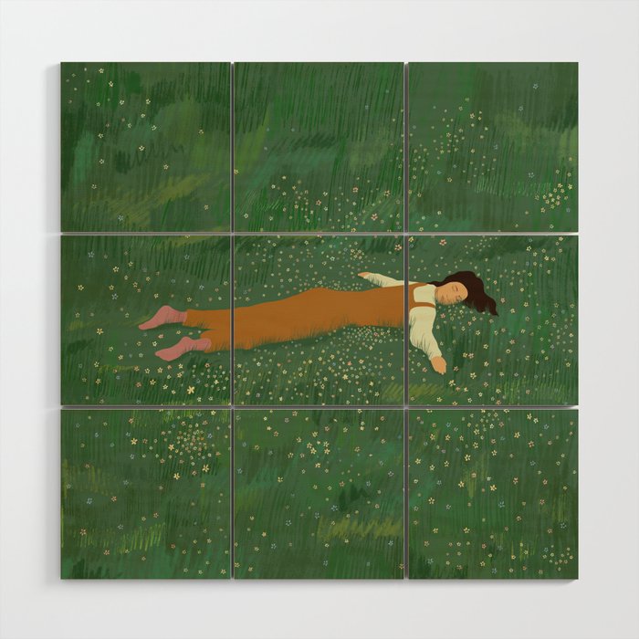 Lazy Naps in the Meadow  Wood Wall Art Gallery Image 1