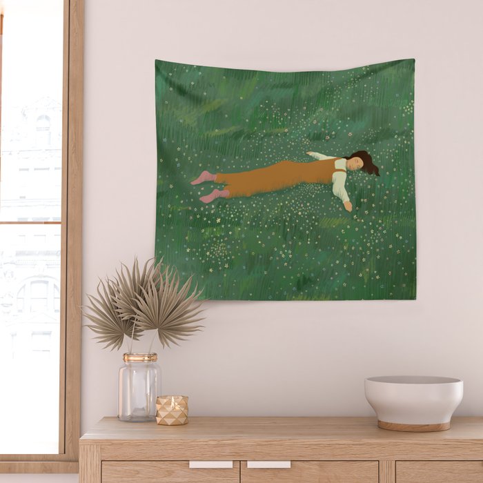 Lazy Naps in the Meadow  Wall Tapestry Gallery Image 2
