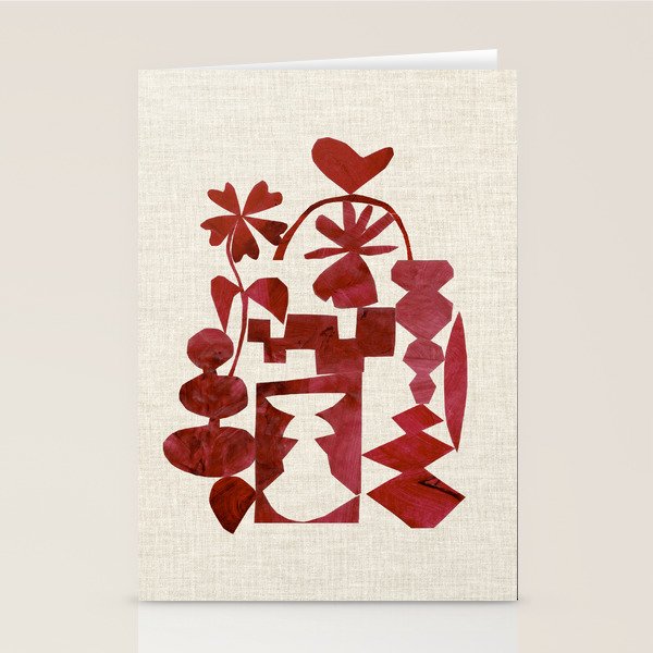 Crimson Diamond Stationery Card Gallery Image 1