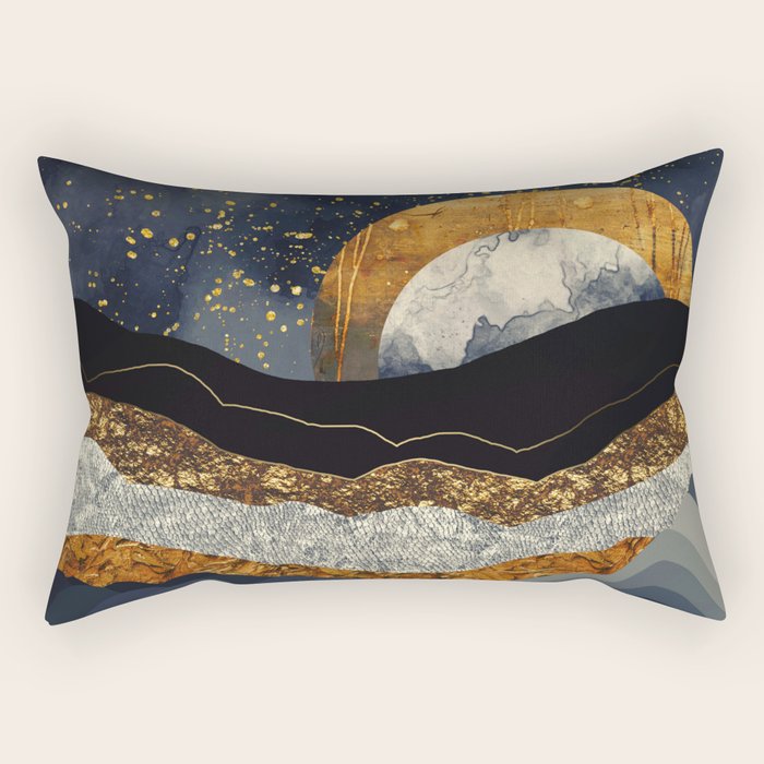 Metallic Mountains Rectangular Pillow Gallery Image 2
